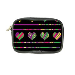 Colorful Harts Pattern Coin Purse by Valentinaart