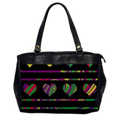 Colorful Harts Pattern Office Handbags