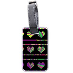 Colorful Harts Pattern Luggage Tags (two Sides)