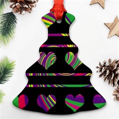 Colorful Harts Pattern Ornament (christmas Tree)