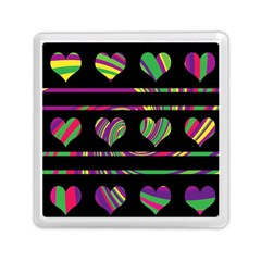 Colorful Harts Pattern Memory Card Reader (square) 