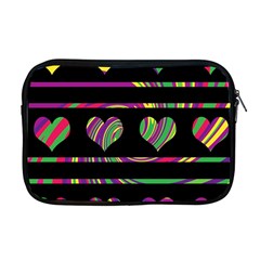 Colorful Harts Pattern Apple Macbook Pro 17  Zipper Case