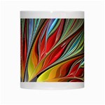 Fractal Bird of Paradise White Mug Center