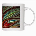 Fractal Bird of Paradise White Mug Right