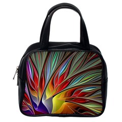 Fractal Bird Of Paradise Classic Handbag (one Side) by WolfepawFractals