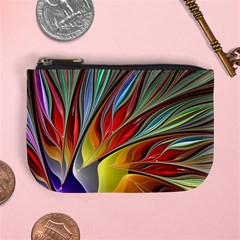 Fractal Bird Of Paradise Mini Coin Purse by WolfepawFractals