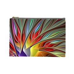 Fractal Bird Of Paradise Cosmetic Bag (large)