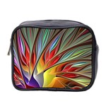 Fractal Bird of Paradise Mini Toiletries Bag (Two Sides) Front