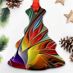 Fractal Bird Of Paradise Christmas Tree Ornament (two Sides)