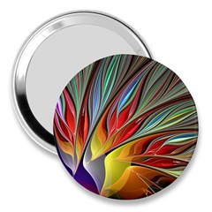 Fractal Bird Of Paradise 3  Handbag Mirror by WolfepawFractals