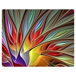 Fractal Bird of Paradise Double Sided Flano Blanket (Medium) 60 x50  Blanket Front