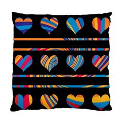 Colorful Harts Pattern Standard Cushion Case (two Sides)