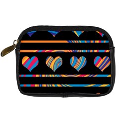 Colorful Harts Pattern Digital Camera Cases by Valentinaart