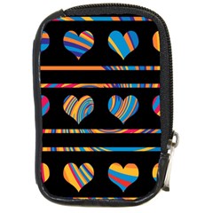 Colorful Harts Pattern Compact Camera Cases by Valentinaart