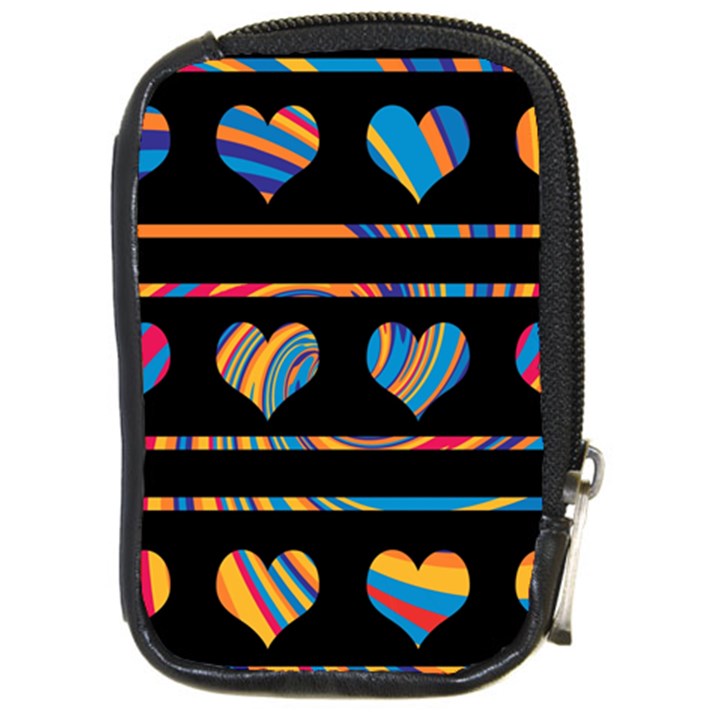 Colorful harts pattern Compact Camera Cases