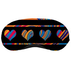 Colorful Harts Pattern Sleeping Masks