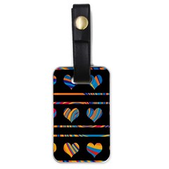 Colorful Harts Pattern Luggage Tags (one Side) 