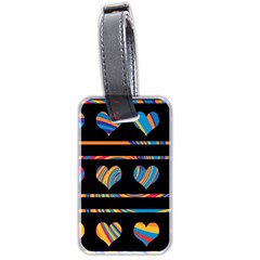 Colorful Harts Pattern Luggage Tags (two Sides)