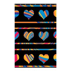 Colorful Harts Pattern Shower Curtain 48  X 72  (small) 