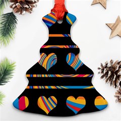 Colorful Harts Pattern Ornament (christmas Tree)