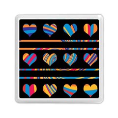 Colorful Harts Pattern Memory Card Reader (square) 