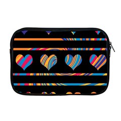 Colorful Harts Pattern Apple Macbook Pro 17  Zipper Case by Valentinaart