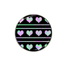 Pastel Harts Pattern Hat Clip Ball Marker