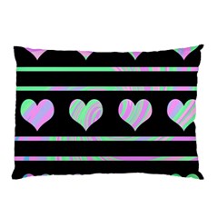 Pastel Harts Pattern Pillow Case