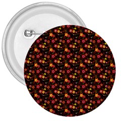 Exotic Colorful Flower Pattern 3  Buttons by Brittlevirginclothing