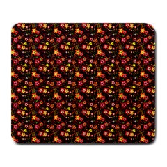 Exotic Colorful Flower Pattern Large Mousepads by Brittlevirginclothing