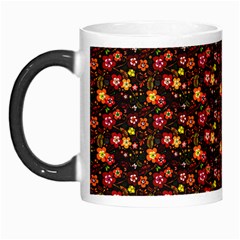 Exotic Colorful Flower Pattern Morph Mugs by Brittlevirginclothing