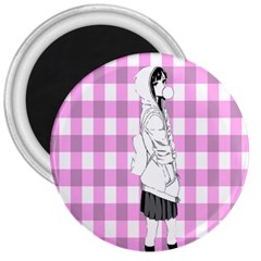 Cute Anime Girl 3  Magnets by Brittlevirginclothing