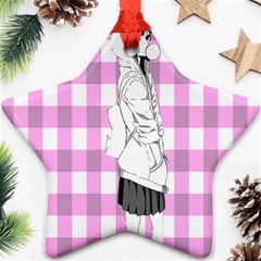 Cute Anime Girl Ornament (star)  by Brittlevirginclothing