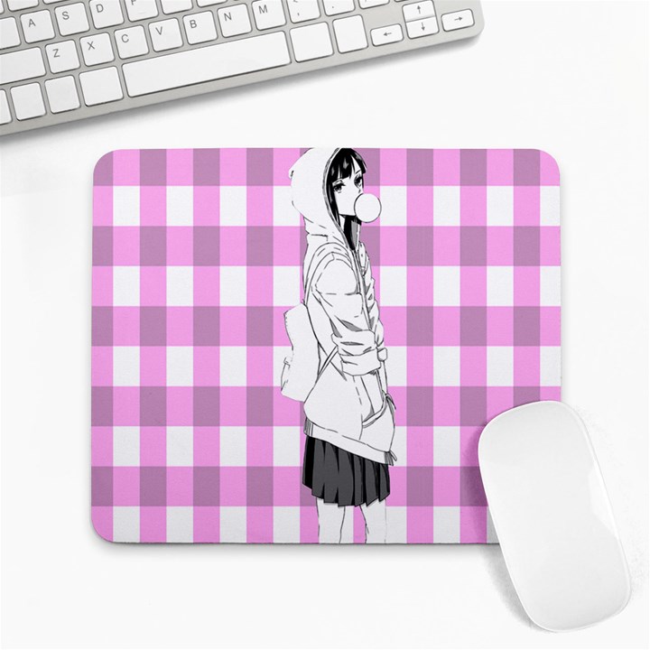 Cute Anime Girl Large Mousepads