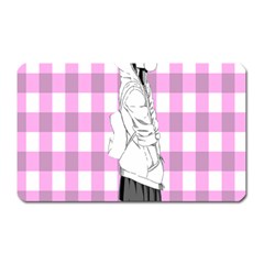 Cute Anime Girl Magnet (rectangular) by Brittlevirginclothing