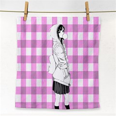 Cute Anime Girl Face Towel by Brittlevirginclothing