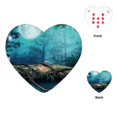 Fantasy Nature  Playing Cards (heart)  by Brittlevirginclothing