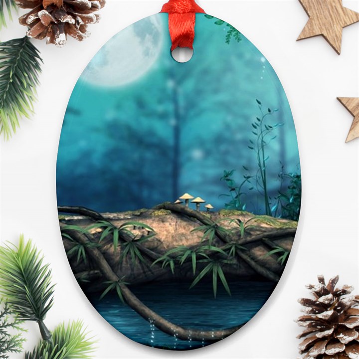 Fantasy nature  Oval Ornament (Two Sides)