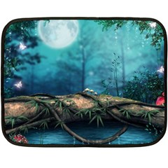 Fantasy Nature  Fleece Blanket (mini) by Brittlevirginclothing