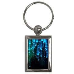 Abstract Stars Falling Key Chains (rectangle)  by Brittlevirginclothing