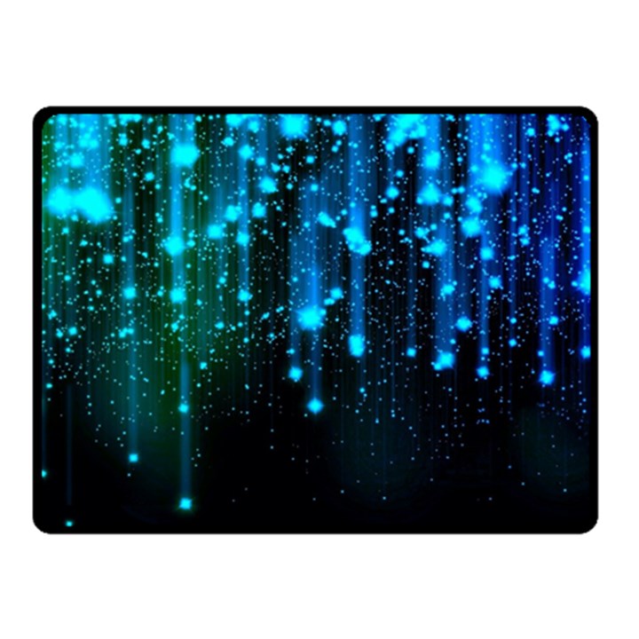 Abstract Stars Falling Double Sided Fleece Blanket (Small) 