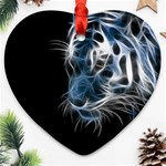 Ghost tiger Heart Ornament (2 Sides) Front