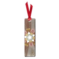 Elegant Antique Pink Kaleidoscope Flower Gold Chic Stylish Classic Design Small Book Marks by yoursparklingshop