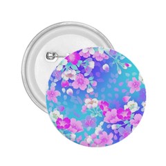 Colorful Pastel Flowers  2 25  Buttons by Brittlevirginclothing