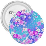 Colorful pastel flowers  3  Buttons Front