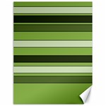 Greenery Stripes Pattern Horizontal Stripe Shades Of Spring Green Canvas 18  x 24   17.8 x23.08  Canvas - 1