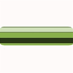 Greenery Stripes Pattern Horizontal Stripe Shades Of Spring Green Large Bar Mats by yoursparklingshop