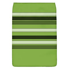 Greenery Stripes Pattern Horizontal Stripe Shades Of Spring Green Flap Covers (l)  by yoursparklingshop