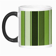 Greenery Stripes Pattern 8000 Vertical Stripe Shades Of Spring Green Color Morph Mugs by yoursparklingshop