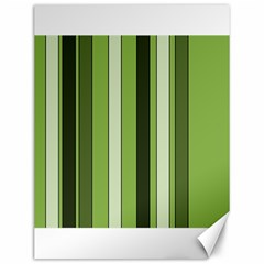 Greenery Stripes Pattern 8000 Vertical Stripe Shades Of Spring Green Color Canvas 12  X 16  